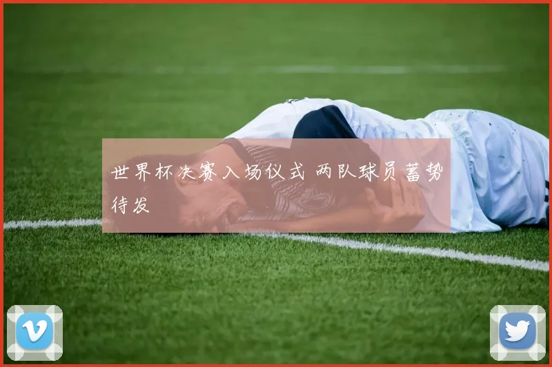 世界杯决赛入场仪式 两队球员蓄势待发
